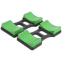 1Pair Home Dumbbell Frame Stand Prevent Rolling Dumbbell Rack Holder 100KG Bearing L black