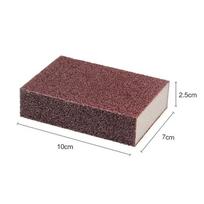 10 vnt Carborundum Sponge Magic Erasers Carborundum rūdžių šalinimas Valomasis kempinės šepetys Virtuvės indų rūdžių šalinimas Emery Clean Rub 8PCS ruda