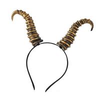 Reguliuojamas Velnio Kostiumo Galvos Apdangalas, Traukiantis Akį Cosplay Plaukų Lankelis, Puikiai Tinkantis Teminiams Vakarėliams, Šeimos Susibūrimams C black