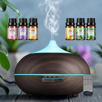 Essential Oil Diffuser 550ml  Ultrasonic Aromatherapy Humidifier with Auto Shut Off, 4 Timers, for Home, Bedroom, Living Room 550ml white