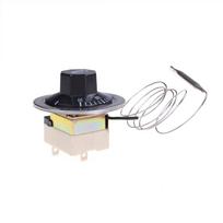 Kintamosios srovės 220V 16A termostato temperatūros valdymo jungiklis elektrinei orkaitei 50-300C. 70 x 70 x 60mm white