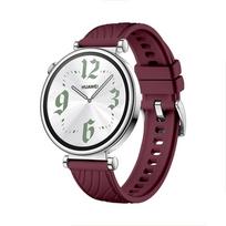 18 mm silikoninis dirželis Huawei Watch GT4 41mm sportiniam laikrodžiui, keičiamas dirželis Huawei Watch GT 4 41mm, kvėpuojantis apyrankė 18mm vyno raudonos spalvos
