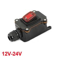 Įmontuojamas maitinimo laidas 110V-220V 12V-24V jūrinis svirtinis jungiklis įjungti/išjungti vandeniui atsparus IP67 jungties dėžutė 20A didelės srovės jungtis lauko gray
