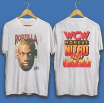 Rodzilla TShirt Dennis Rodman Tee 1998 Size US Unisex T-Shirt M brown