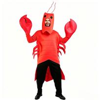 Men's And Women's Same- Doll Clothing Cosplay Lobster All-in-one Suit One Size raudona