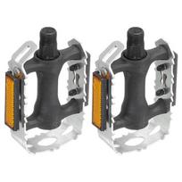 1 Pair Ultralight Bicycle Pedal Accessories Bike Not Easily Deformed One-piece Molding Platform Pedal black