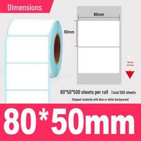 Durable Thermal Barcode Label Paper for Printers (70~80 x 405060) white