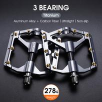 WEST BIKING Bicycle Pedal Three Bearing MTB Road Bicycle Pedal Aluminum Alloy Anti Slip Universal Bicycle Accessories juoda