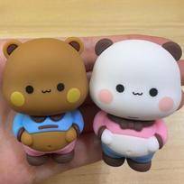 Mieli Bubu Dudu stalo papuošalai Yier meškinas panda anime figūrėlės automobilio aksesuarai namų dekoravimas namų dekoras animacinių filmukų figūrėlės white
