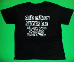 Old Punks Never die,Punk shirt,Punk rock,Punk clothing,Punk bands,UNISEX SHIRT S