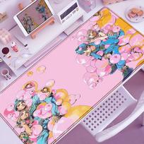 Funny Anime Jojo Bizarre Adventure Mouse Pad Cabinet Keyboard Accessories Joseph Joestar Laptop Gaming Large Lock Edge Mousepad 600x300x2mm