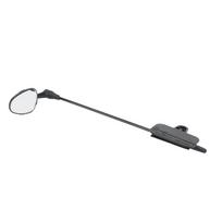 Bike Helmet Mirror Aluminum Alloy Safety Reflective 360 Degree Adjustment Flat Design Cycling Helmet Rear View Mirror gray