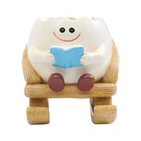 Rocking Chair Smile Faces Planter with Drainage Hole Lovely Head Planter for Indoor Outdoor Plant Succulents beige