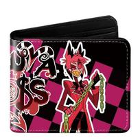 Hazbin Hotel Anime sulankstoma odinė piniginė trumpa piniginė 11.5×9.5×2cm black