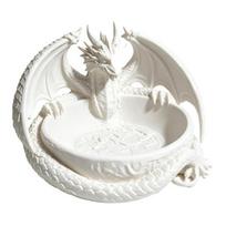 Gift for Fantasy Fans Gothic Dragon Jewelry Tray, 3D Printed Figurine, Mythical Creature Desktop Durable PLA Sculpture Organizer Keys Coins