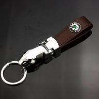 Skoda Keychain Key Pendant Chain Holder for Octavia 2 A7 Tour RS Rapid Kodiaq Superb Yeti - Auto Fashion Car Styling Keyring xkbf53 ruda