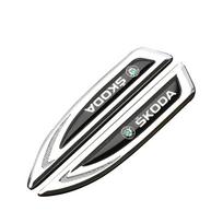 1PCS 3D Metal Emblem Car Side Fender Sticker Body Decoration Sticker For Skoda Octavia VII Rapid Fabia Superb Karoq Kamiq A7 A5 kyvc74 For Skoda sidabras