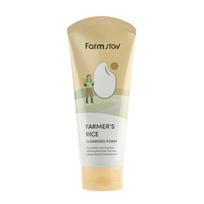 Farmstay Farmer's Rice Cleansing Foam Brightening Hydrating 180ml beige