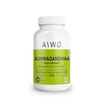 AIWO Ashwagandha Shoden® Capsules 500mg – 35% Withanolide Glycosides, 30 Vegetarian Tablets | Stress Relief, Energy, Mood & Immune Support