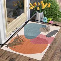 VIKAMA 3D Dinzaurų Kaulų Fosilijų Imitacijos Mokomoji Kiliminė Danga Svetainei Klasės Kilimas Kūrybingas Kilimas Miegamajam Namų Dekoras 80cmX120cm blue