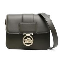 LONGCHAMP Small Box Trot Leather Crossbody Bag 10174HAU892 One Size 1 gray