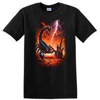 Scorpion Retro Rock Heavy Metal Band Album Cover T Shirt w/ Tee L brown
