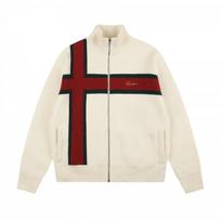 Vyriškas laisvo kirpimo akrilinis megztinis su užtrauktuku Streetwear Laisvalaikio ilgomis rankovėmis Puloveris Jaunimui 2026 Small white