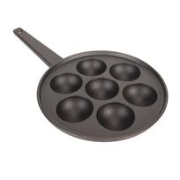 Cast Iron Takoyaki Pan 7 Holes 2.17in Diameter Aebleskiver Pan Nonstick Durable Takoyaki Maker Pancake Balls/Fried Eggs balta