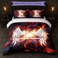 Rammstein Print 3Pcs Bedding Set Duvet Cover With Two Pillowcases Soft Bed Linen For Household Bedroom 135cm*200cm