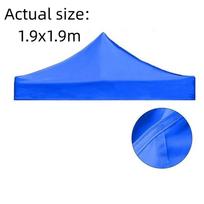 Sun Blocking Tent Canopy 420D Oxford Cloth Canopy Top Replacement Awning Fabric  BBQ Gazebo 1.9x1.9M Blue blue