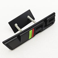 3D Metalinis RS Logotipo Emblema Automobilio VRS Raidės Priekinės Grotelių Ženklelis Lipdukas Skoda VRS Octavia 1 2 3 Rapid Kodiaq Karoq Fabia Kamiq