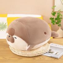 Mielas ruonio pliušinis žaislas Lėlė Pagalvė ant meškos lovos Lėlė Minkšta ir miela pagalvė vaikams 40Cm beige