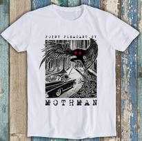 Mothman Susitikimo Vieta Point Pleasant Retro Juokinga Dovana Marškinėliai T marškinėliai 2731 L black