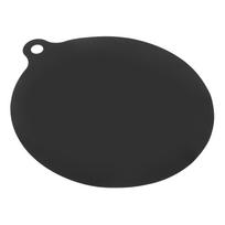 Induction Cooker Protector Anti Slip Silicone Insulation Mat Pads for Kitchen Cooking round black