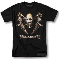 Megadeath Shirt Metal Rock Merch Concert Tour Vintage Graphic Design T-Shirt 2XL gray