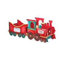 Kalėdinis traukinukas Dovanų dėžutė Santa Express traukinukas Dovanų dėžutė Kalėdinis dovanų traukinukas Dėžutė šventinei dovanai Saldainių laikiklis vakarėlio puošmenoms A red