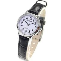 Citizen EM0930-15A Women's Watch Eco-Drive Solar Leather Stainless Steel Black juoda