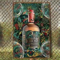 Vintažinis metalinis plakatas Don Papa Masala Wine ženklas Tropinės džiunglės Sienos meno dekoras svetainei