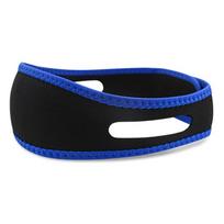 Blue Breathable Snoring Strap: Soft Rebound Chin Support for Nighttime Anti-Mouth Breathing Default Option black