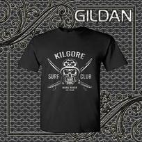 Nauji Marškinėliai Kilgore Surf Club Logotipas Juokingi T-shirt Dydis S iki 5XL 2XL black