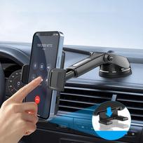Vakuuminis laikiklis mobiliajam telefonui, ištraukiamas laikiklis priekiniam stiklui, universalus automobilinis išmaniojo telefono stovas sunkvežimiams, kemperiams, transporto priemonėms China Mainland gray