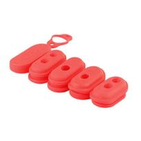Electric Scooter Charging Port Dust Plugs, Charging Port Cover for Electric Scooter Charging Interfaces Port Protectors 1 ryškiai raudonos spalvos
