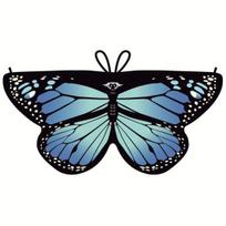 Halloween Cape Realistic Looking Vibrant Color Breathable Ultra-Light Easy-wearing Dress Up Chiffon Halloween Butterfly Wings Toddler Cosplay Costume