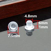 20Pcs Transparent Rubber Screws Hole Plugs Anti collision Embedded Cabinet Door Bumpers Anti-slip Foot Pad Furniture Fasteners