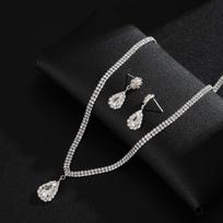 Luxurious Cross Necklace & Versatile Earrings Set for Women - Elegant Fashion Accessories