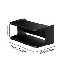 Double Layer Bedside Shelf Storage Rack Shelves Wall Mount Holder Shower Basket Phone Storage Bathroom Organization juoda