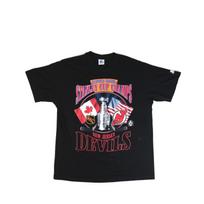 Vintage 1995 Starter New Jersey Devils Stanley Cup Tee Shirt L