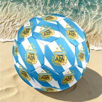 1pc Argentina Football Crest Size 5 Soccer Ball, Suitable for Practice Matches/tournament Training,Lightweight and Durable logo7078 Size 5 blue