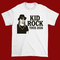 Kid Rock Tour 2026 White Cotton Shirt Full size   Unisex SN184 Unisex T-Shirt XL