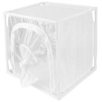 Insect Mesh Cage Greenhouse Outdoor Ventilated Butterflies Habitats Cage 40x30x40cm white
